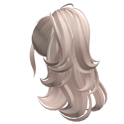 Long Layered Curled High Ponytail (Platinum) Roblox item