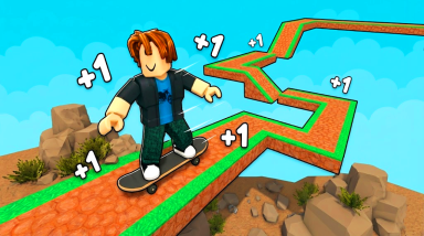 Thumbnail for Roblox game: +1 Speed Skateboard Escape