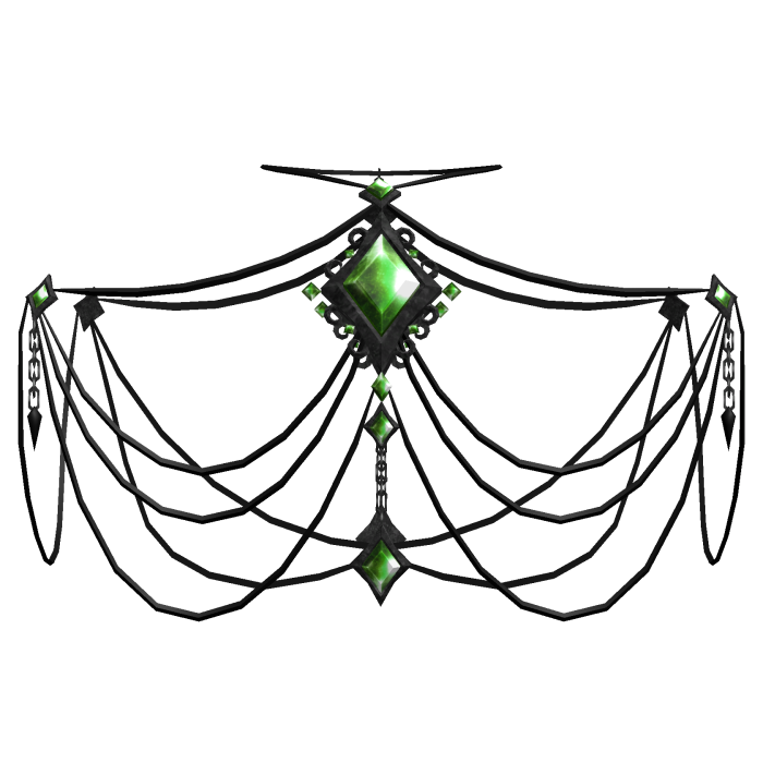 Green Gemstone Gothic Chain 3.0