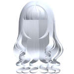 ♡ :  baby curly swirly hair in baby blue