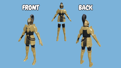 [Layered] Gilded Knight plate armor set preview 2
