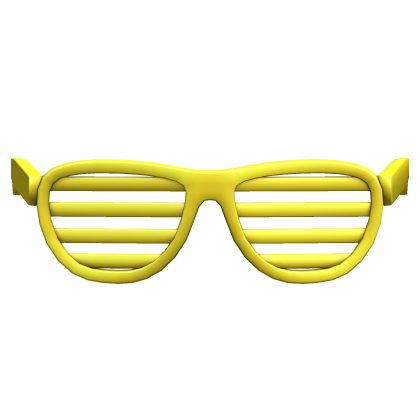 Yellow Scene Shutter Shades Roblox item