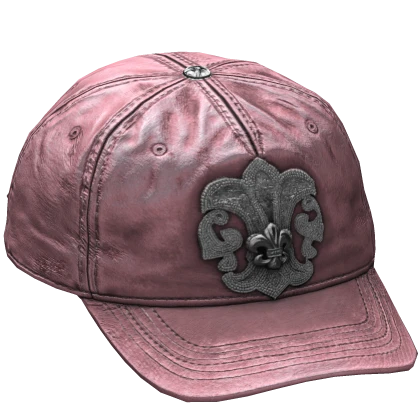 帽子 Pink leather cross brown cap Pink Chrome Leather Cap Sideways | Roblox Item - Rolimon's