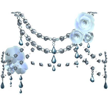 Blue Body Front Jewelry w Roses Roblox item