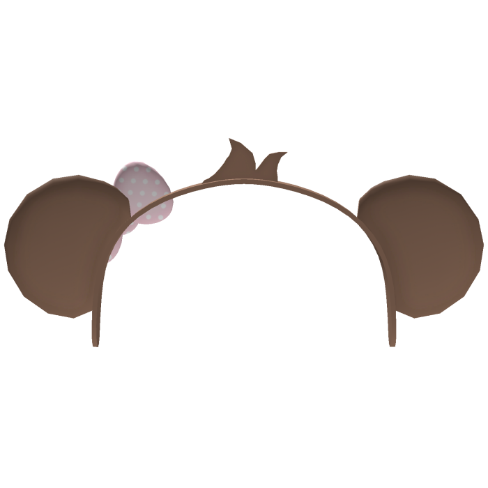 Monkey Pink Bowtie Ears