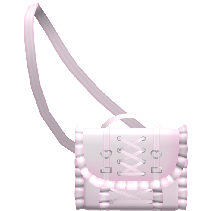 kawaii ruffled pink letter waist bag 3.0