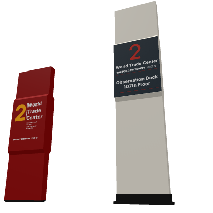 Two World Trade Center Signs