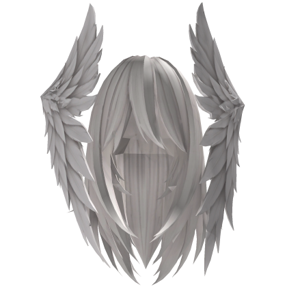 Angelic Divine White Winged Hair