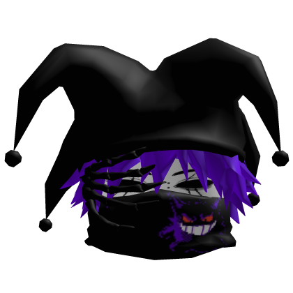 Cheap Dashie Y2k Purble Hair, Jester & Mask Gengar
