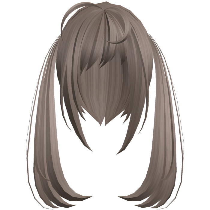 thick messy anime moe pigtails honey brown 