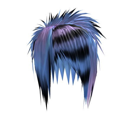 Spiky Messy Scene Emo Hair (Blue/Lavender) Roblox item