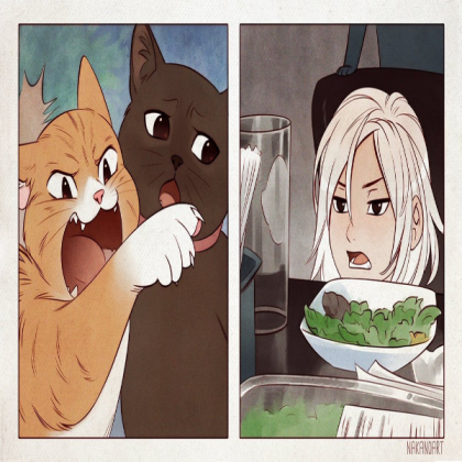 Anime Cat Meme Roblox decal