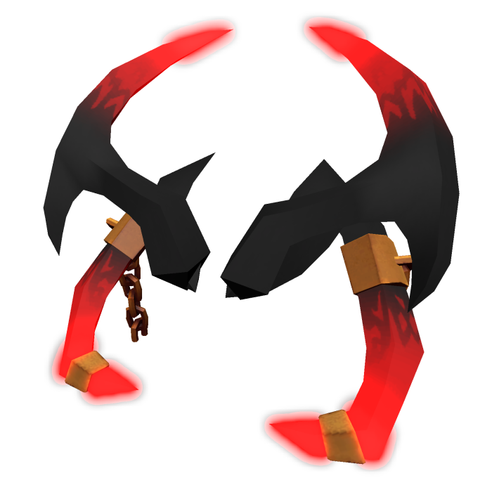 Wraith Gold Chained Horns (Red)🌟
