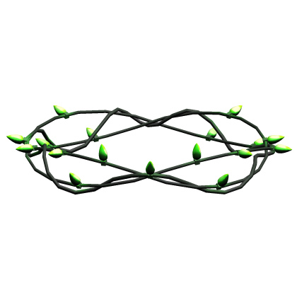 green christmas lights crown