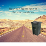 Trashcan On The Side Of The Road Creations