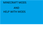 Minecraft talk and mods
