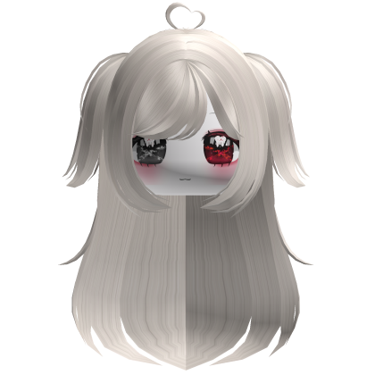 Halloween Moe Messy Goth Hair Pigtails LightBlonde Roblox item