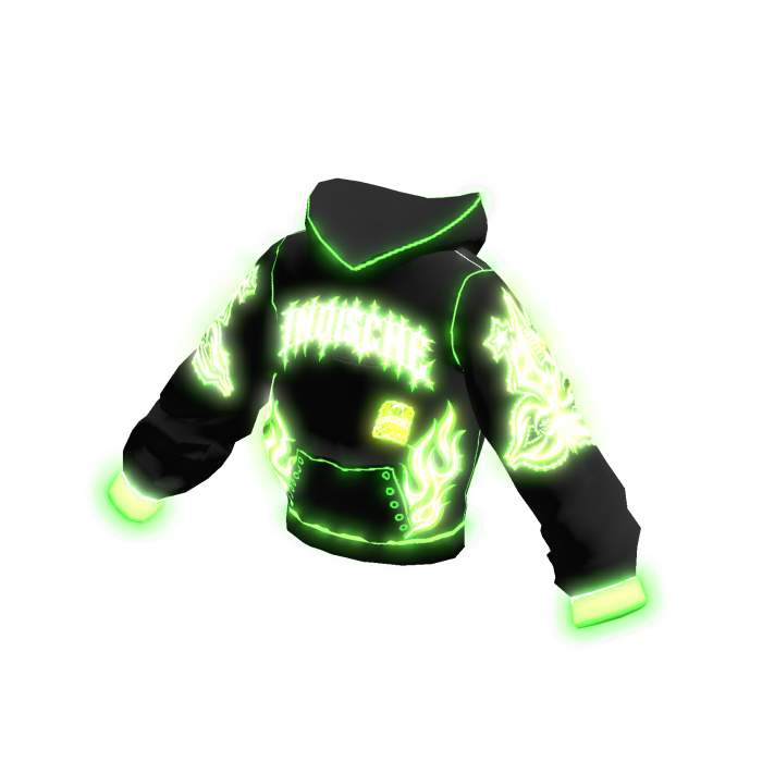 INDISCHE - JACKET GREEN NEON GLOW ✨emissive✨