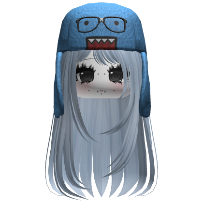 Domo Long Girl Hair Blue