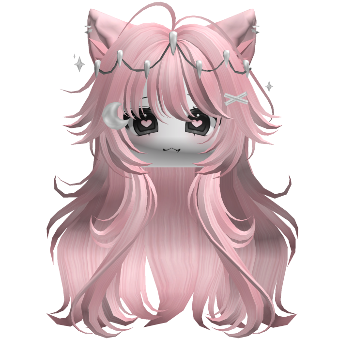 Super Fluffy Anime Werewolf w/ Face (Pink)