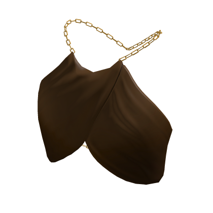 Crop Top With Chain Brown thumbnail