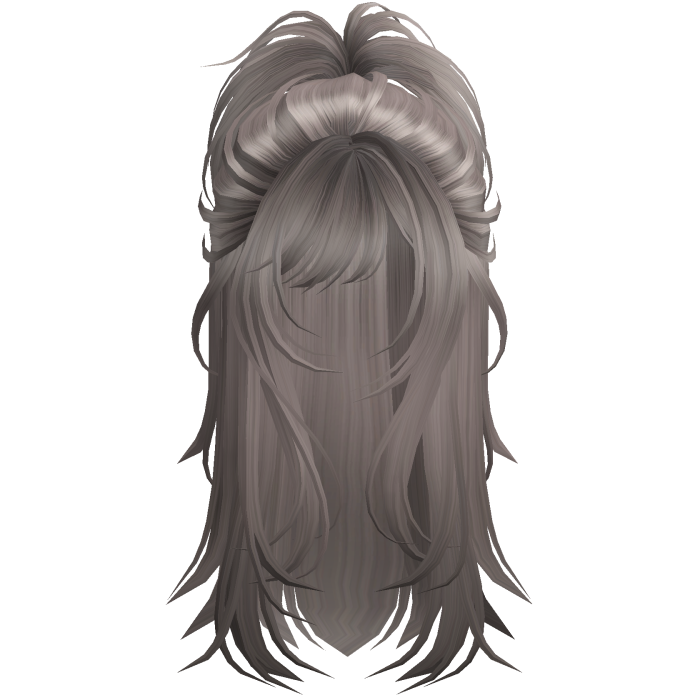 Wolfcut Spikey Half Up Ash Blonde