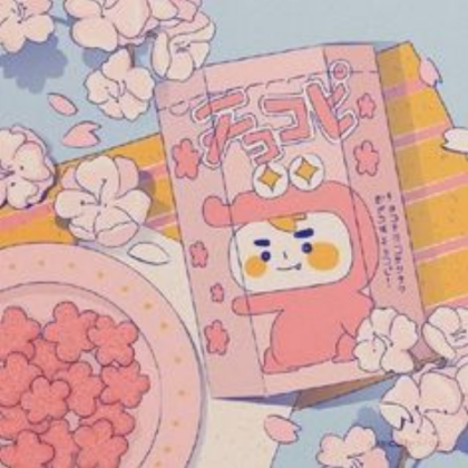 Aesthetic Anime Food With Pink Cherry Blossoms Roblox decal