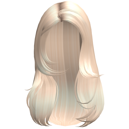 Platinum Blonde Long Side Part Layered Blowout Roblox item