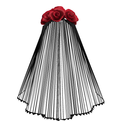 Red Roses Black Veil - Long Roblox item