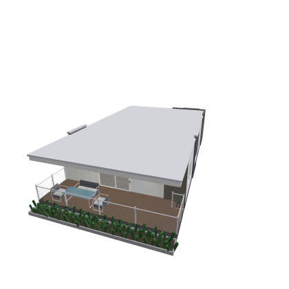 Simple Modern Caravan Park Cabin