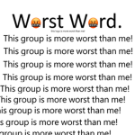 Worst Word