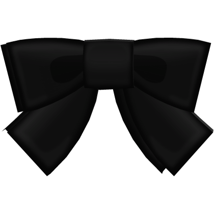  ꒰ · ♡ cutie black low hair bows Roblox item