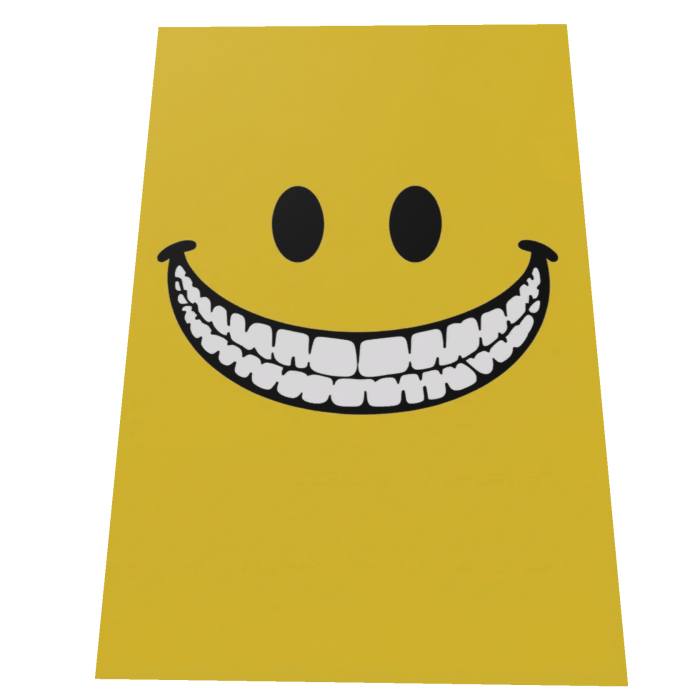Creepy Smile Yellow Cape