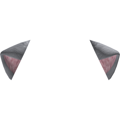 Silver Mini Folded Cat Ears