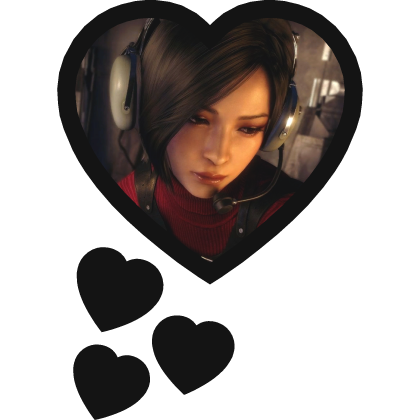 Ada Wong Thinking Hearts Resident Evil