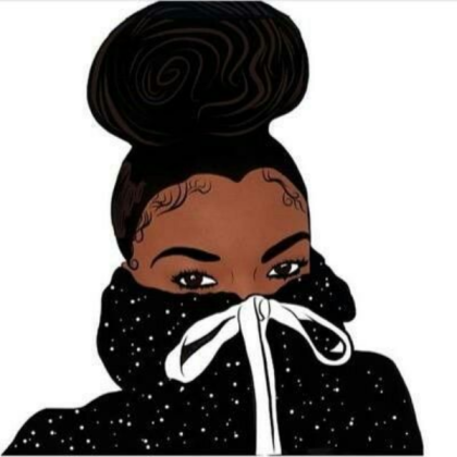 Black Cartoon Girl Roblox decal