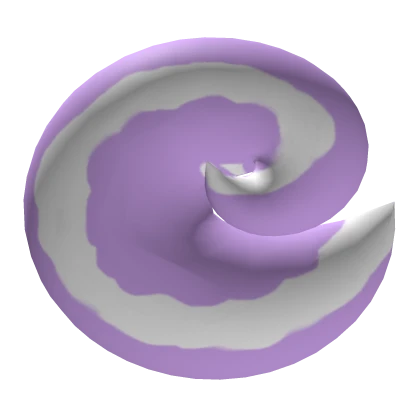 purple macaroon curly dog tail Roblox item render