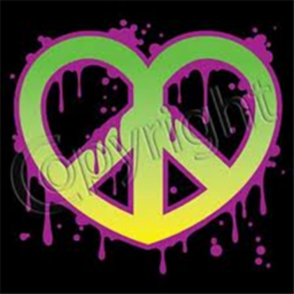 Peace Sign Heart Roblox decal