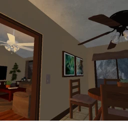 Two Old Houses With Ceiling Fans icon