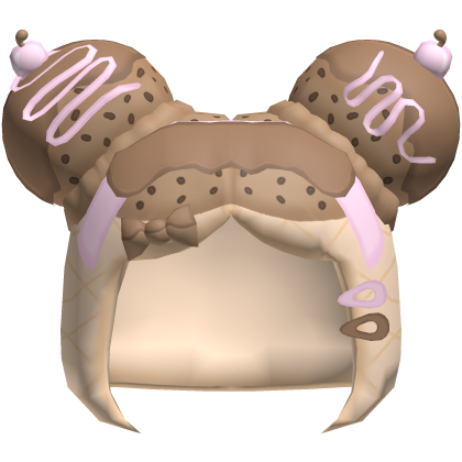 chocco girl yummy icecream low poly hair Roblox item