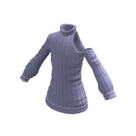BerryBox Jan '24 Left Cold Shoulder Sweater Lilac