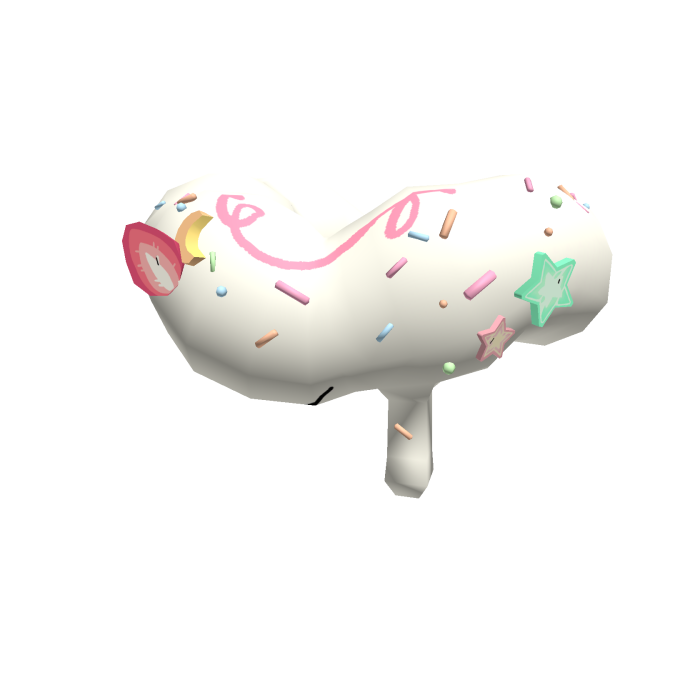 Whipped Cream Fruit Neck Fluff
