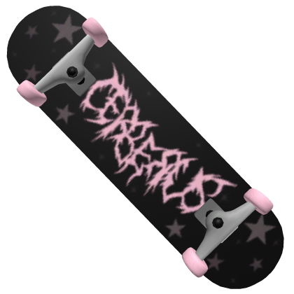 Cerberus Grunge Skateboard Pink