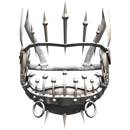 Horror Rusty White Gothic Face Machine Halo Crown