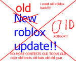 WE WANT OLD ROBLOX