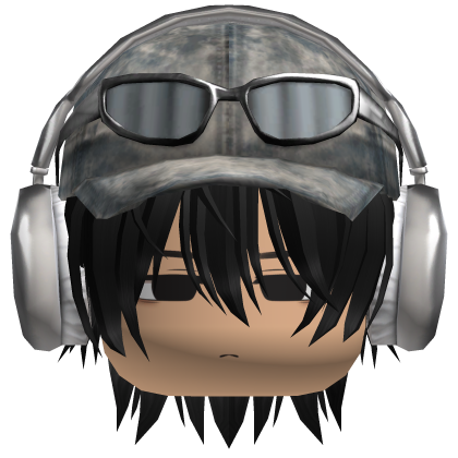 y2k cute boy w cap + headphones 