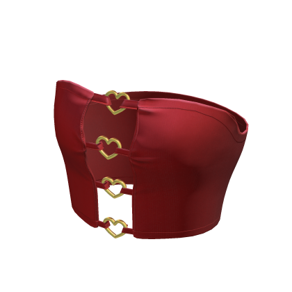 Cute Red Y2K Chic Heart Korean Top • DD30