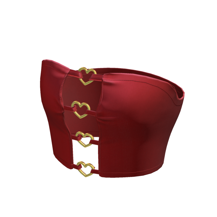 Cute Red Y2K Chic Heart Korean Top • DD30