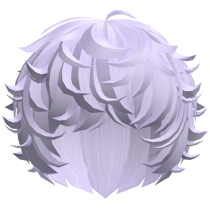 cute kawaii light purple messy swirly curly fluffy