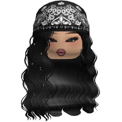 Crimped Waves W/ Boho Bandana Blonde V5 Roblox item